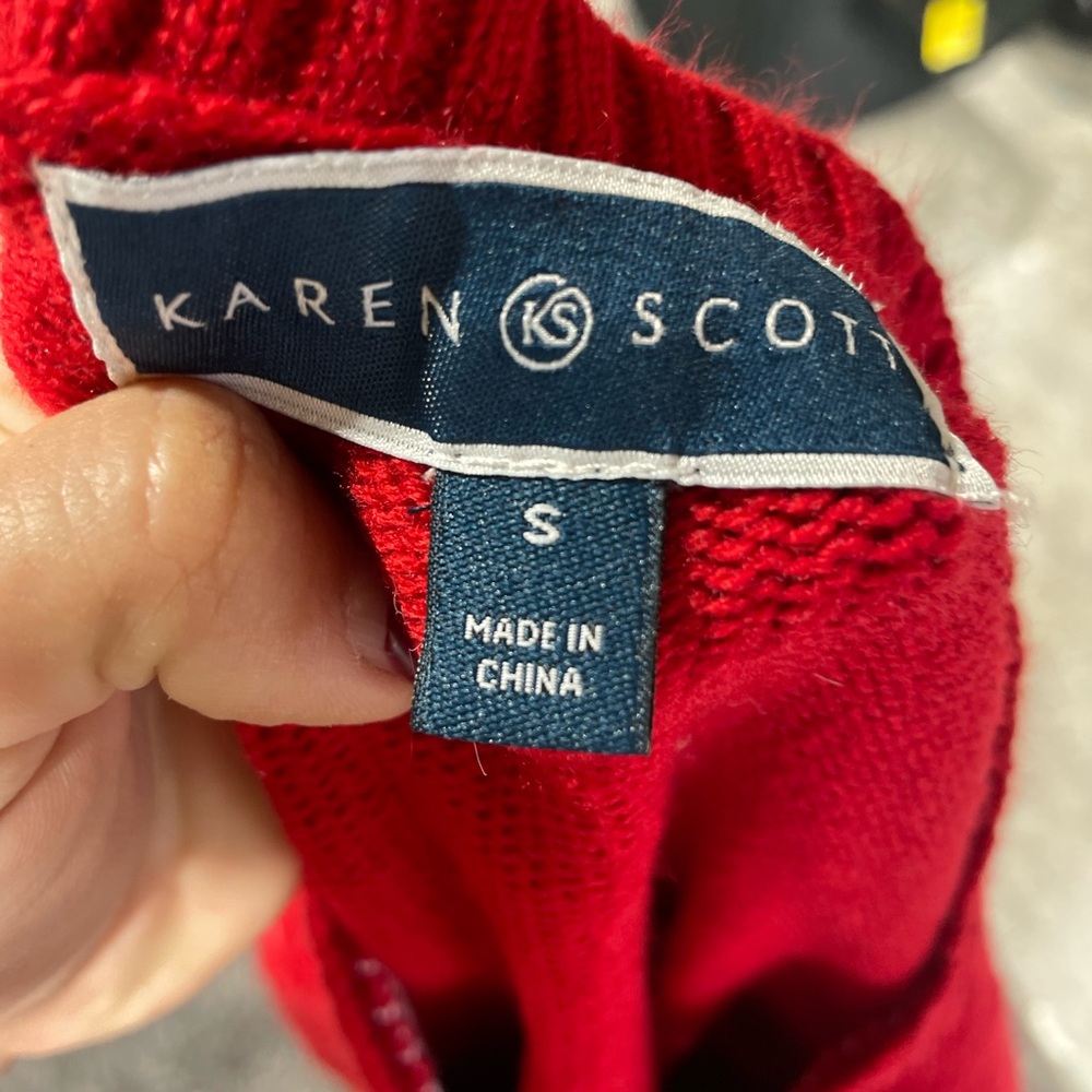 Scott Red Knit Sweater - Picture 4 of 4